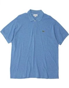 LACOSTE Mens Classic Fit Polo Shirt Size 7 2XL Blue Cotton CW06 - Picture 1 of 3