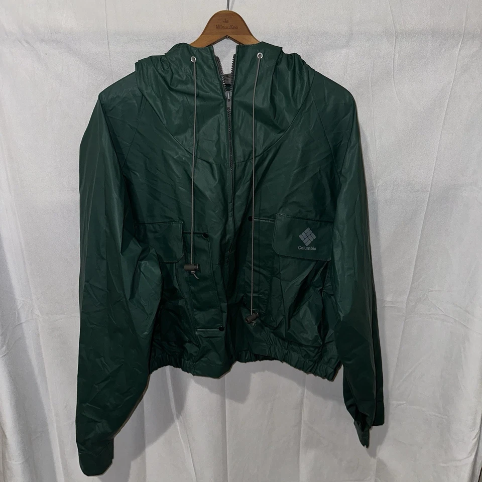 Vintage Columbia Wading Fly Fishing Jacket Hooded Waterproof PVC  Sz XXL - Image 1 of 4
