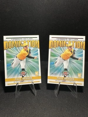 24 Panini Prospect Edition Paul Skenes RC Pirates Domination 24/25 SSP & Base 🔥 - Image 1 of 3