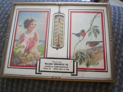 1949 Williams Mercantile Co. General Mdse. White Lake South Dakota Thermometer - Image 1 of 4