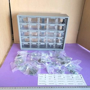 CASSETTIERA PER MINUTERIA 25 CASSETTI FERRAMENTA BIGIOTTERIA HOBBY VITERIA - Foto 1 di 3