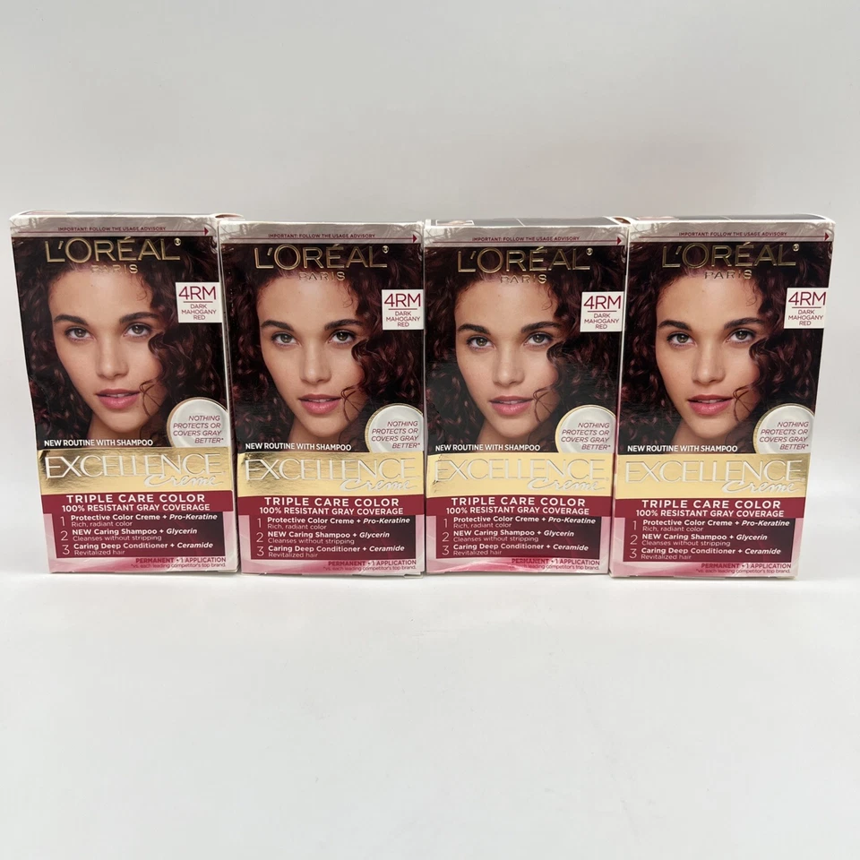 L'oreal Paris Excellence Richesse Creme Hair Color 4rm Dark Mahogany Red