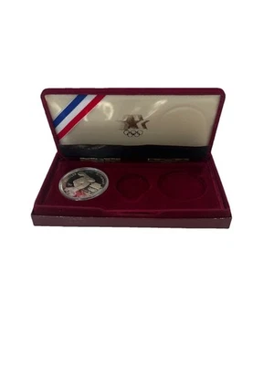 Dólar de plata olímpico de Los Ángeles (diseño Elizabeth Jones) 1983-84 Foto 1 de 4