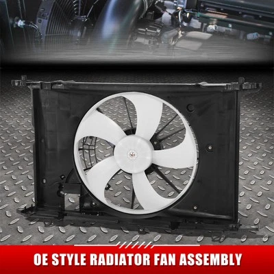 Conjunto de ventilador de radiador de refrigeración único estilo OE para Toyota Corolla Matrix 09-14 Foto 1 de 3