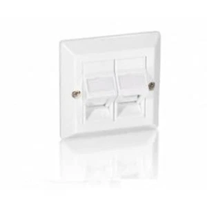 Equip Universal Abedeckrahmen für AP-Gehäuse 760302 Perlweiss für Zwei Pro Keyst - Bild 1 von 2