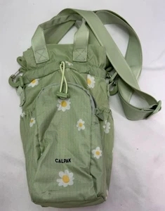Calpak Trinkflaschenhalter Tasche Crossbody Grün Gänseblümchen Wandern Freizeit Athleisure - Bild 1 von 14