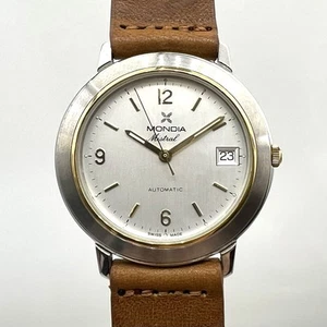 Orologio Mondia Mistral Automatico Acciaio/Oro 36.5 mm ETA 2892-2 vintage - Foto 1 di 14