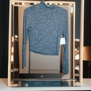 SO WOMANS COZY TOP RAISED NECK LONGSLEEVE 1/2 BODY BRAND NEW W/TAGS SIZE SMALL - Picture 1 of 4