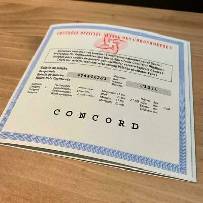 Concord garantía internacional reloj  (S) - Image 1 of 4