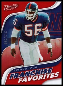 2023 Presitge #FF-11 Lawrence Taylor Franchise Favorites Red 312/399 - Picture 1 of 2