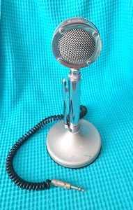 ASTATIC D-104 CHROMOWANY MIKROFON HAM CB RADIO - Zdjęcie 1 z 5