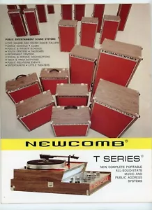 Brochure Newcomb Audio Products Co. anni 70-80 sistemi audio serie T Sylmar CA - Foto 1 di 8