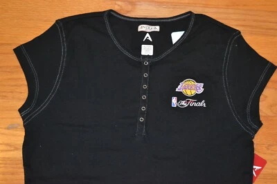Camisa LA Lakers Finales NBA Manga 3/4 Cuello Redondo Para Mujer Talla X-Grande (XL) ¡NUEVA CON ETIQUETAS! Foto 1 de 4