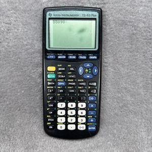 TI-83 Plus Graphing Calculator Black Texas Instruments NO COVER - Picture 1 of 10