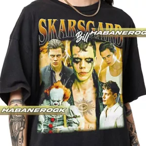 Limited Bill Skarsgard Vintage T-Shirt, Gift For Women and Man Unisex T-Shirt - Picture 1 of 5