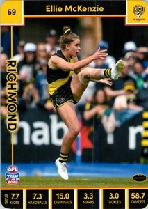 2023 Richmond Tigers AFLW TeamCoach Card - Ellie McKenzie - Picture 1 of 3