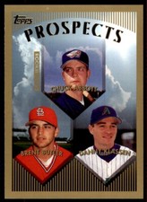 1999 Topps Baseball Card Chuck Abbott/Brent Butler/Danny Klassen Rookie #212