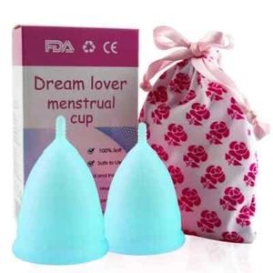 3 For $18.98 Menstrual Cups Reusable Period Cup for Beginners, Dream Lover - Picture 1 of 6