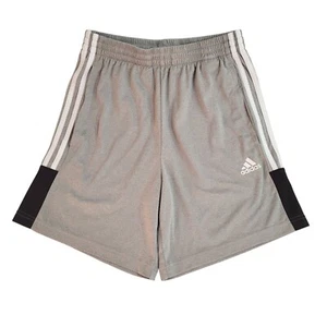 Adidas Grey Drawstring Sport Pockets Shorts Uk Boys Size Small W24 EE555 - Picture 1 of 5