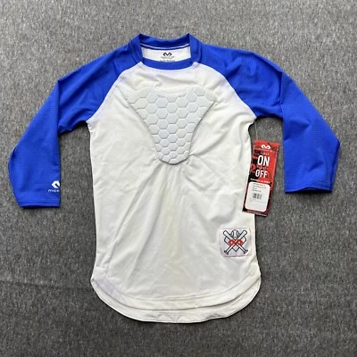 Camisa de béisbol McDavid HEX® Sternum acolchada manga 3/4 YM azul real Foto 1 de 4
