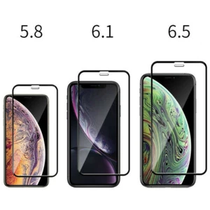 For IPhone 6-11 Pro Max Full Coverage Tempered Glass Screen Protector Accessory - Picture 1 of 13