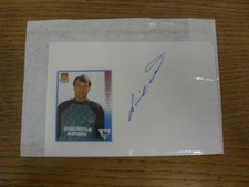 1993/1994 Autographed White Card: West Ham United - Miklosko, Ludek  (Sticker la