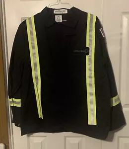 Westex Ultrasoft Flame Resistant FR Navy Jacket w/Reflective Size Large #1282 - Bild 1 von 11