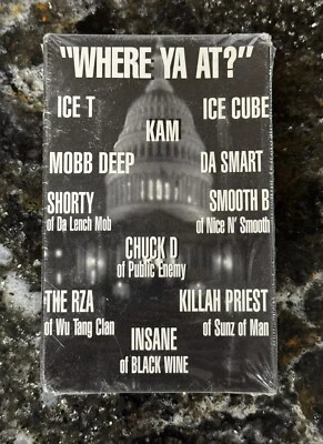 Where Ya At? 90s Hip Hop Cassette Tape Ice Cube Ice T Kam Chuck D Insane The Rza - Image 1 of 4