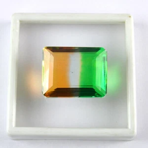 87.50 Ct Top Quality Multi-Color Tourmaline Emerald Cut Shape Loose Gemstone - Picture 1 of 4