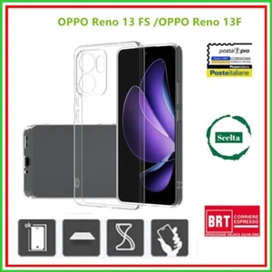COVER CUSTODIA TRASPARENTE TPU SILICONE per OPPO Reno 13 FS/OPPO Reno 13F - Foto 1 di 1