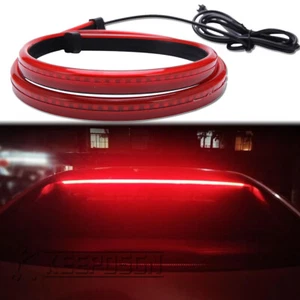 40" Red LED Car SUV Third High Brake Turn Signal Strip Light Rear Windshield - Picture 1 of 11