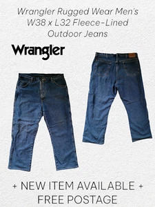 Wrangler Rugged Wear Herren W38 x L32 Vlies gefütterte Outdoorjeans - Bild 1 von 7
