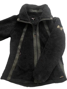 Kerrits Sherpa Fleece Riding Jacket Women’s Size M Black Full Zip Equestrian - Picture 1 of 8