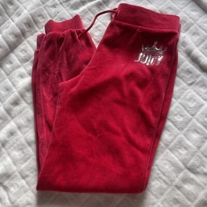 Juicy couture red velour girls kids pants bling sequins XS/S 2014 - Picture 1 of 10