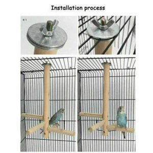 Vogel Sitzstange Stock Naturholz Ständer Papagei Vogelkäfig Deko Geschenk T E2P6 - Bild 1 von 13