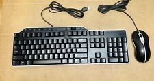 Dell KB522 Business Multimedia Keyboard + M0A8B0 USB Wired Mouse Combo - Black 