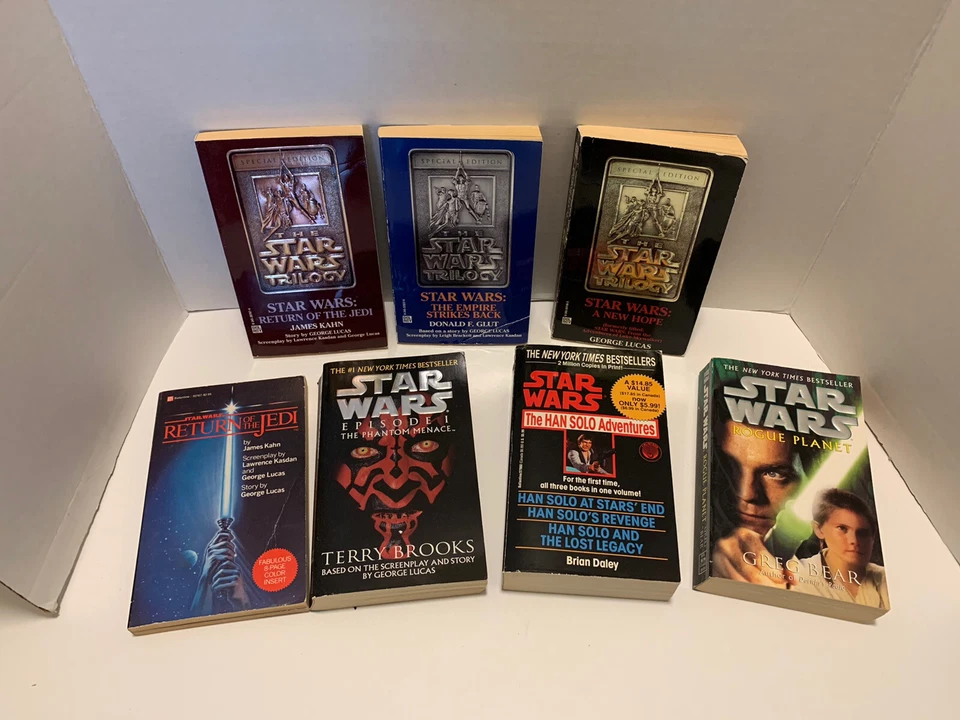 Star Wars PB Books Lot Of 7 Return Of The Jedi Han Salo Adventures Episode 1 - Image 1 of 4