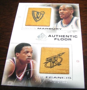 2000-01 SP Game Floor Edition combos auténticos #C3 Stephon Marbury Steve Francis - Imagen 1 de 4