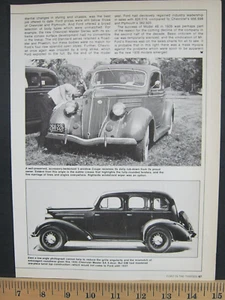 1930's Vintage Print Ad 1935 Chevrolet Master Sedan Auto Poster Wall Art - Picture 1 of 2