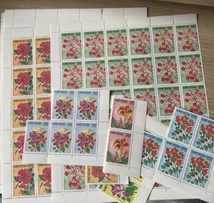 1980s Guinea-Bissau Flowers Stamps & Sheets MNH. 243 stamps.  - Picture 1 of 9