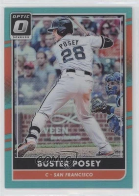 2016 Panini Donruss Optic Aqua /299 Buster Posey #155 - Image 1 of 2
