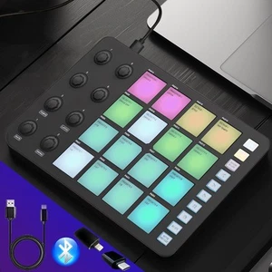 Bluetooth Beat Maker Machine - Portable M-Wave MIDI Controller Drum Medium - Picture 1 of 6