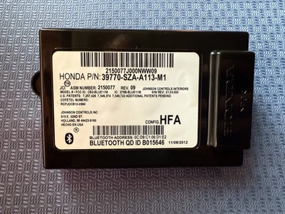 Honda Pilot LX EX-L 2012-2013 HFL HFT módulo Bluetooth 39770-SZA-A113-M1 Foto 1 de 4