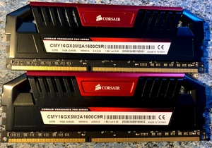 ✅ C9, 16GB =2x 8GB DDR3-1600MHz Corsair Vengeance Pro PC3-12800 Memory RAM - Picture 1 of 6