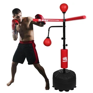 Pro Boxing Training Set - Adjustable 82-Inch Spinning Bar with Reflex Ball & ... - Picture 1 of 8