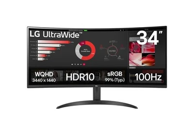 LG 34WR50QK-B.AEU UltraWide Curved QHD Monitor 34 3440 x 1440 219 5ms GtG - Bild 1 von 4