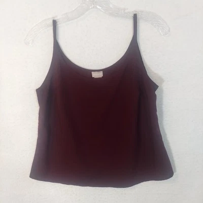 Женская майка Chicos размер 0P миниатюрная 4/6 бордовый ремешок для спагетти - Изображение 1 из 4