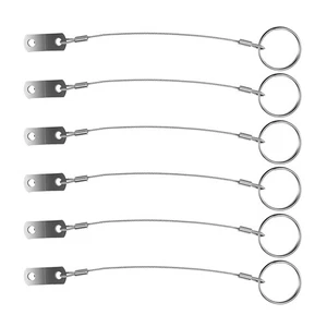 6 piezas pasador de cuerda anti-perdida con cordón cable de iluminación de escenario liberación rápida - Imagen 1 de 12