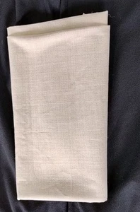 fabric remnant Beige Brown Khaki Linen Style - Picture 1 of 4
