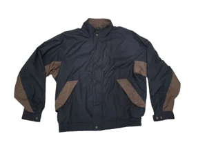 DryJoys by FootJoy Jacket Men's Sz XL Black with Brown Houndstooth Golf Jacket - Picture 1 of 13